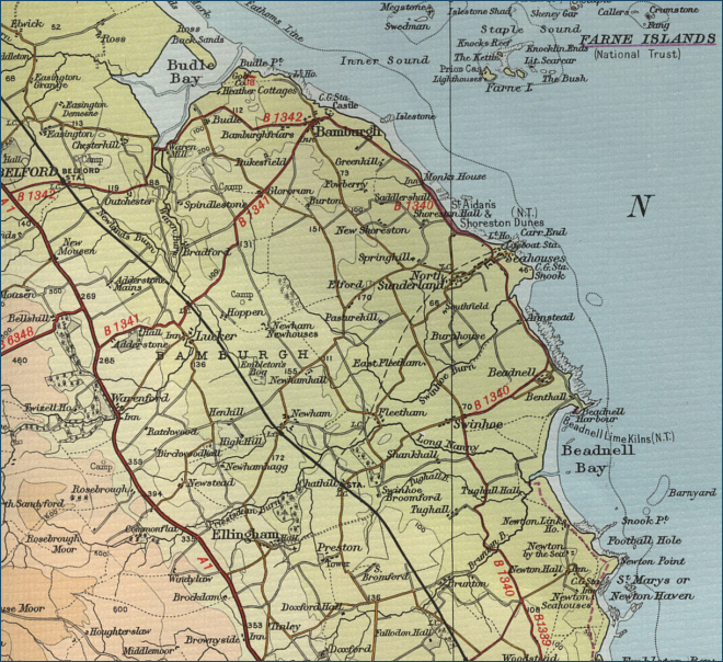 Bamburgh Map