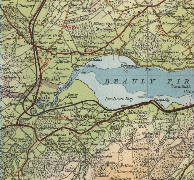 Beauly Firth Map