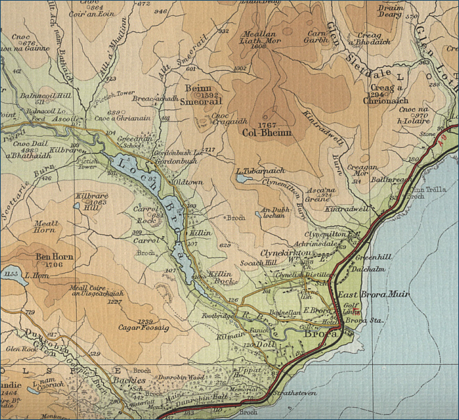 Brora Map