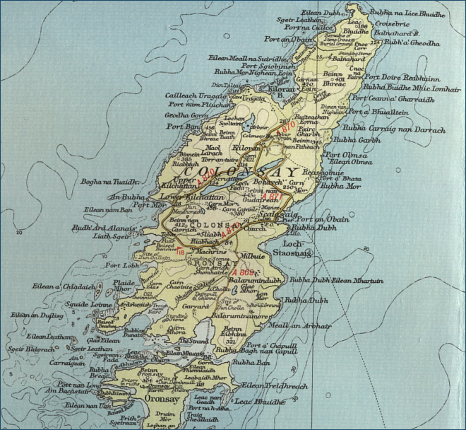 Colonsay Map
