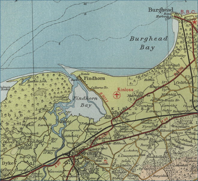 Findhorn Map