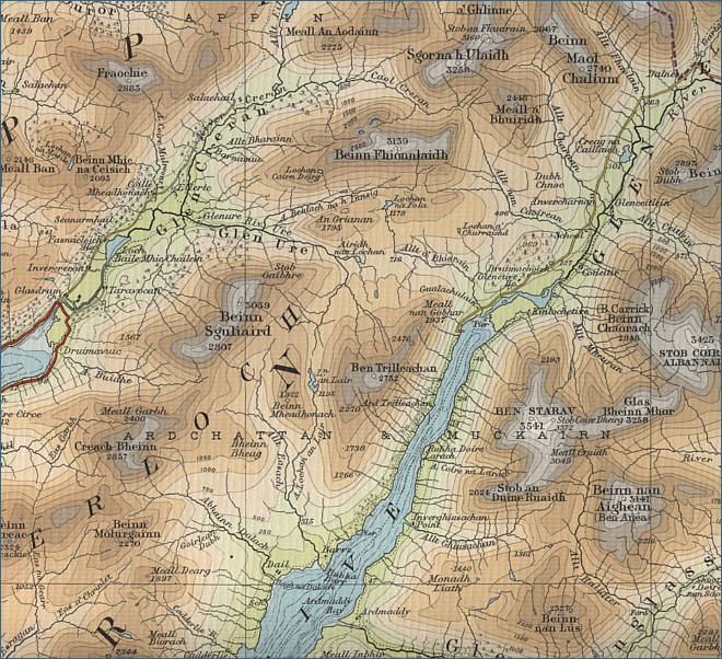 Glen Etive Map