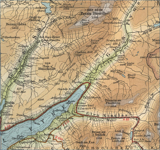 Glen Fyne Map