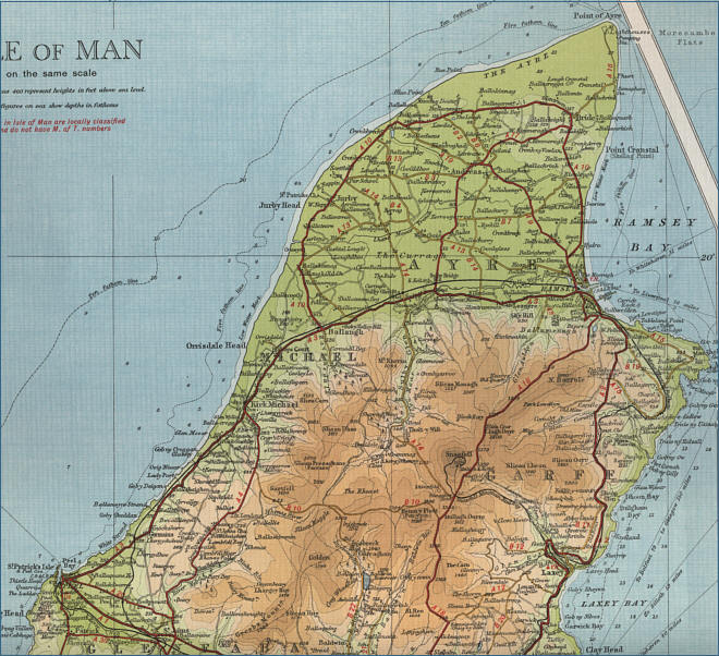 Northern Isle of Man Map