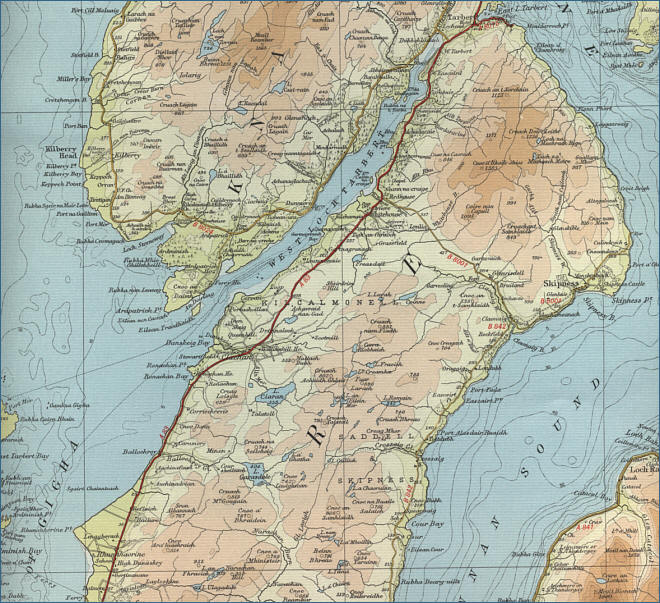 Kintyre Map