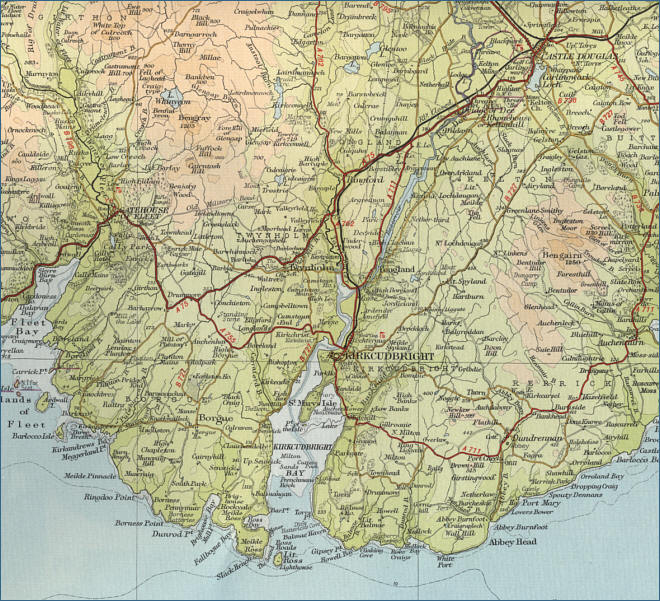 Kirkcudbright Map