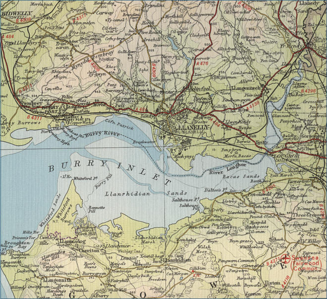 Llanelli Map
