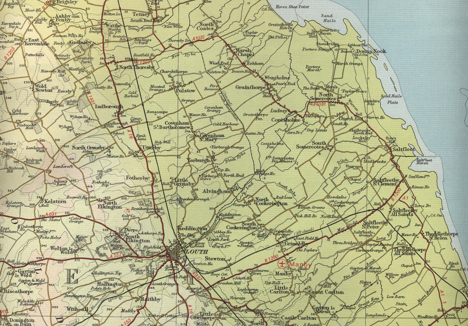 Map Lincolnshire 