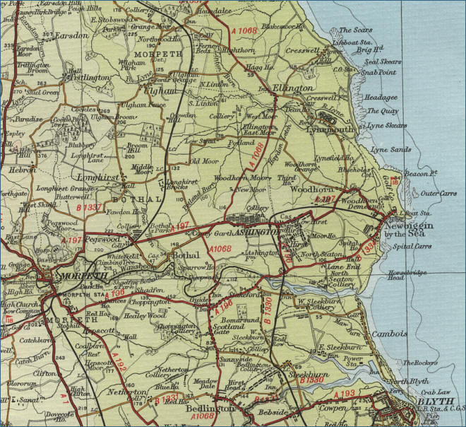 Newbiggin Map