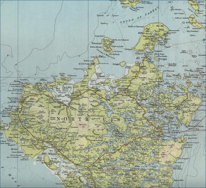 North Uist Map