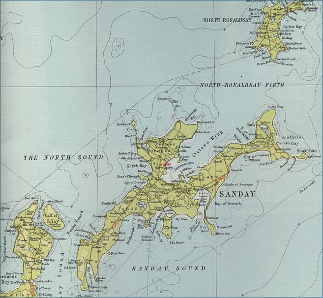 Sanday Map