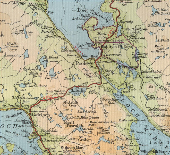 Poolewe Map