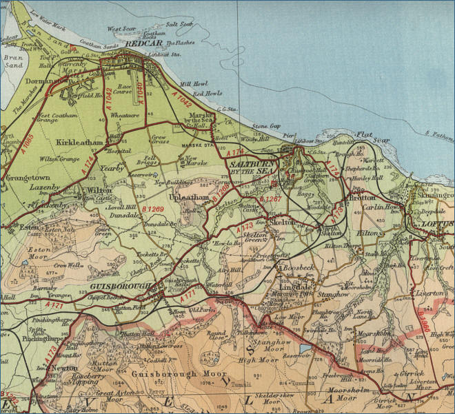 Redcar Map