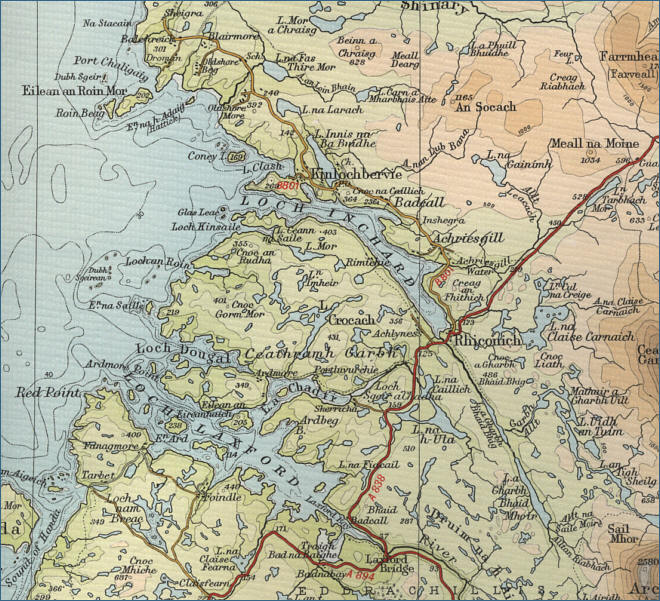 Rhiconich Map
