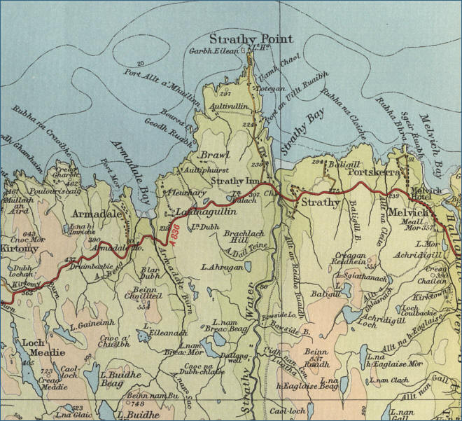 Strathy Point Map