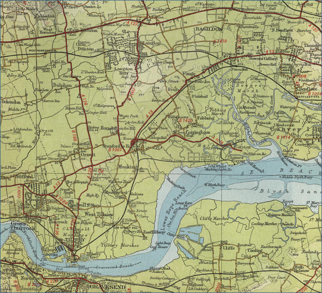 Thames Estuary Map