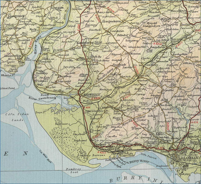 Kidwelli Map