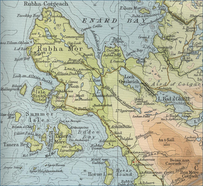 Achiltibuie Map