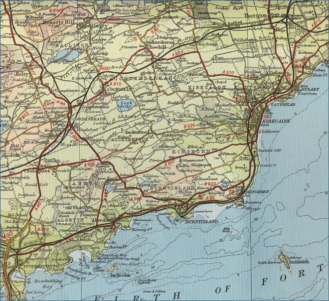 Fife Coast Map