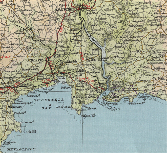 Fowey Map