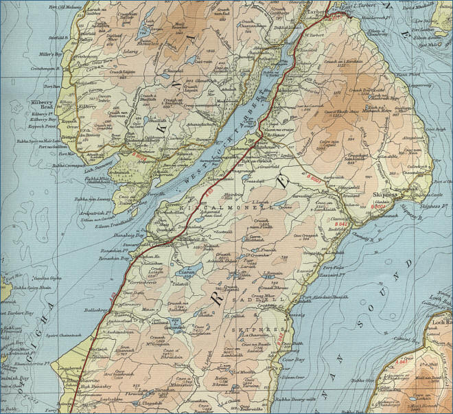 Kintyre Map