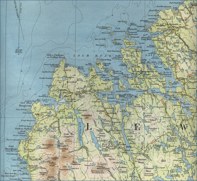 West Lewis Map