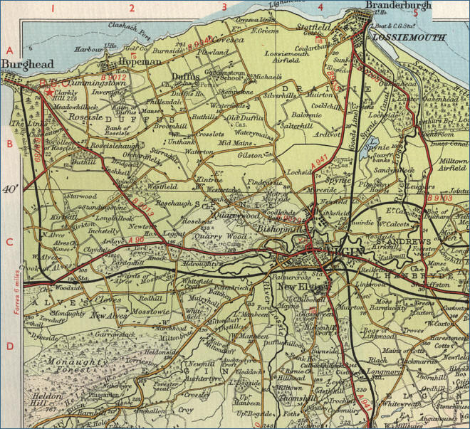 Lossiemouth Map