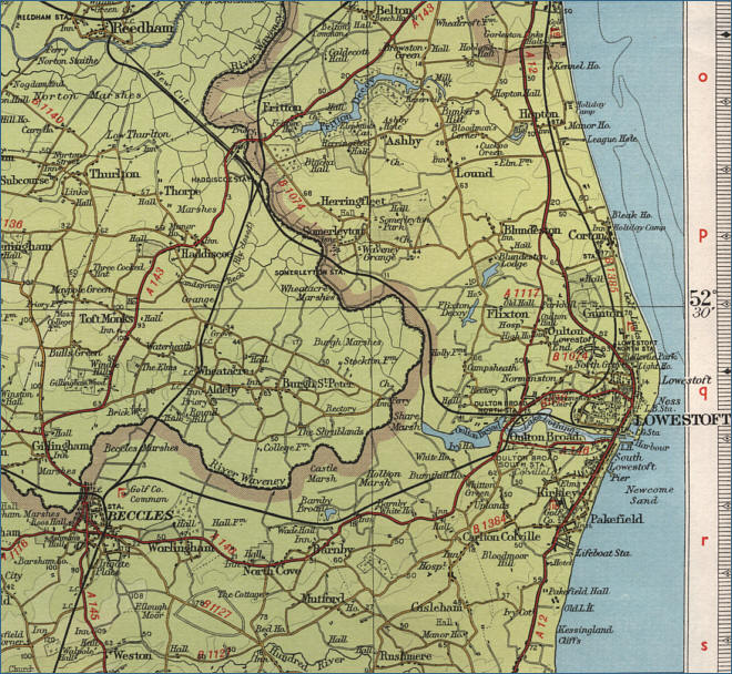 Lowestoft Map