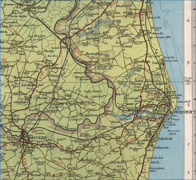 Lowestoft Map