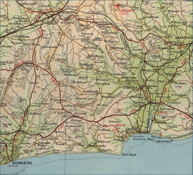 Sidmouth Map