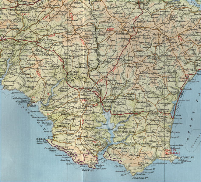 South Devon Map