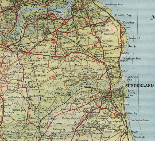 Sunderland Map