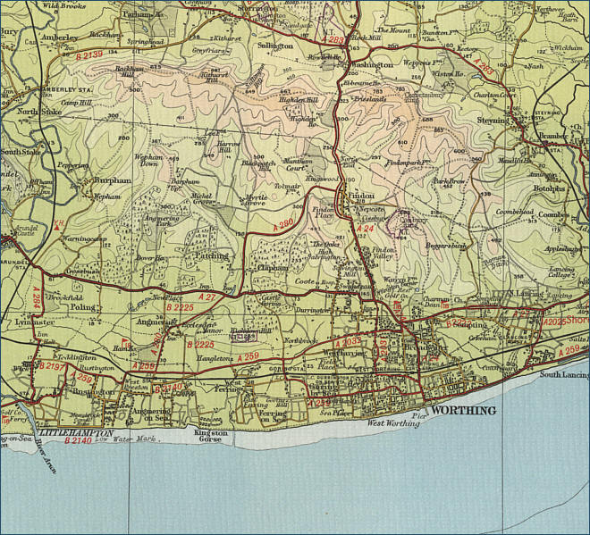 Worthing Map